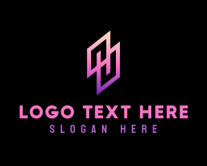 Video Game - Gradient Geometric Company logo design