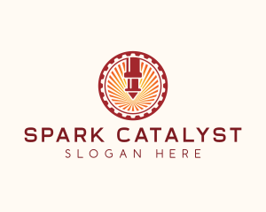 Laser Machine Ironwork logo design