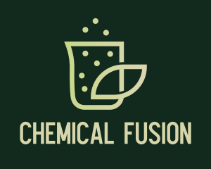 Chemistry - Organic Leaf Beaker logo design