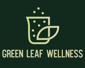 Cbd - Organic Leaf Beaker logo design