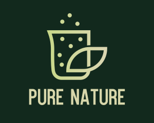 Organic - Organic Leaf Beaker logo design