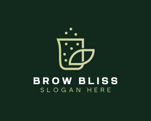 Organic Eco Beaker  logo design