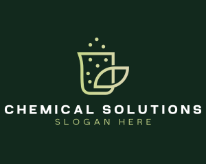 Organic Eco Beaker  logo design