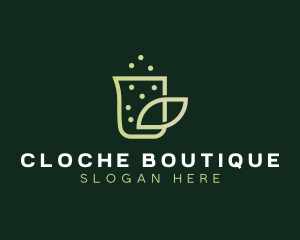 Organic Eco Beaker  logo design