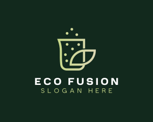 Organic Eco Beaker  logo design