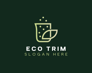 Organic Eco Beaker  logo design