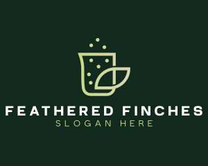 Organic Eco Beaker  logo design