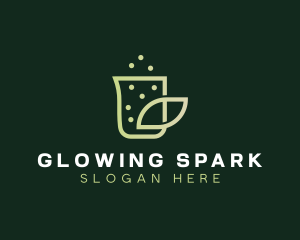 Organic Eco Beaker  logo design