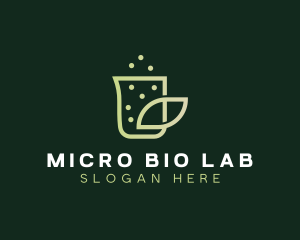 Organic Eco Beaker  logo design