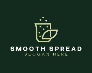 Organic Eco Beaker  logo design