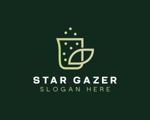 Organic Eco Beaker  logo design