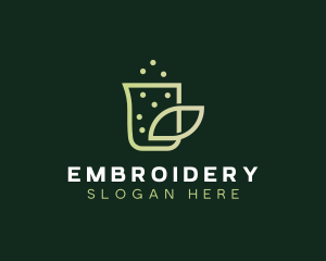 Organic Eco Beaker  logo design