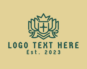 Royal House - Royal Medieval Crest logo design
