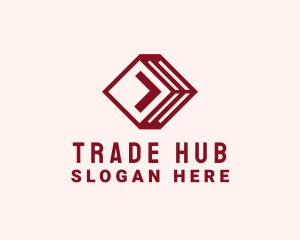Business Trade Arrow logo design