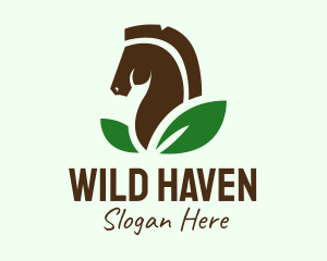 Wild Organic Horse  logo design