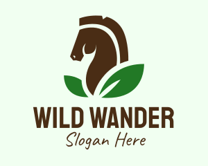 Wild Organic Horse  logo design