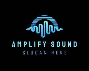 Music Sound Waves logo design