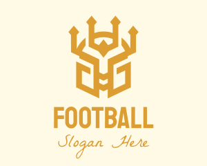 Avatar - Golden Warrior Helmet logo design