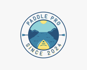 Kayak Paddle Fitness logo design