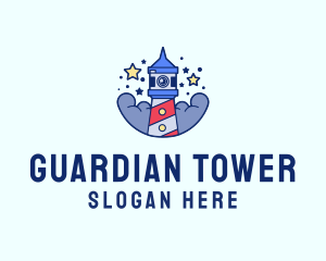 Night Camera Tower logo design