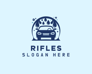 Sedan - Car Wash Cleaning logo design