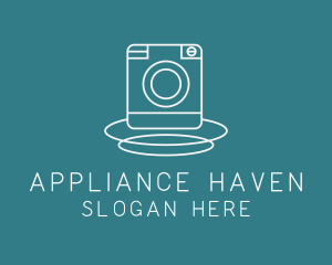 Laundry Washing Machine logo design