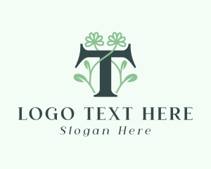 N logo, Letter N monogram, style floral (2315880)