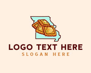 Map - Missouri Cuisine Delicacy logo design