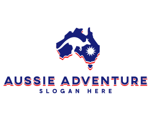 Aussie - Australian National Kangaroo logo design