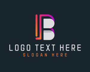 Futuristic - Modern Futuristic Company Letter B logo design