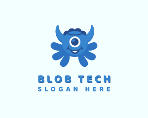 Blob - Cyclops Monster Eye logo design