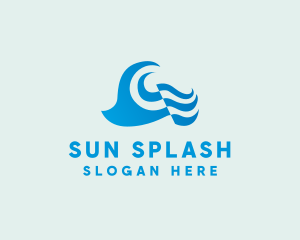 Splash Water Wave logo design