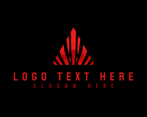 Triangle - Business Triangle Pyramid logo design