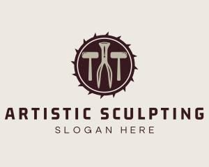 Sculpting - Carpentry Repair Tools logo design