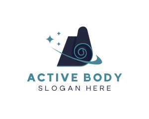 Physical - Yoga Mat Fitness logo design