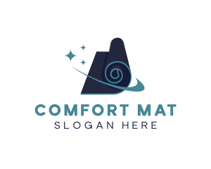 Mat - Yoga Mat Fitness logo design