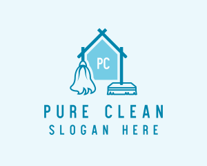 House Chore Cleaner logo design