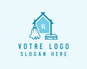House Chore Cleaner logo design