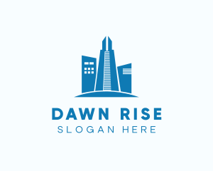 High Rise Tower Building logo design