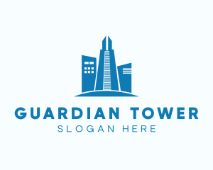 High Rise Tower Building logo design