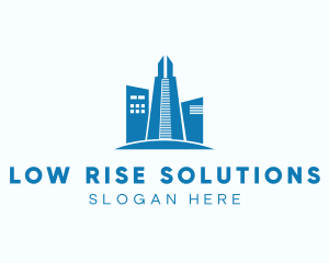 High Rise Tower Building logo design