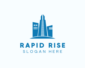 High Rise Tower Building logo design