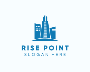 High Rise Tower Building logo design