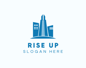 High Rise Tower Building logo design