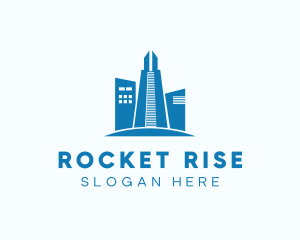 High Rise Tower Building logo design