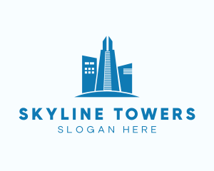 High Rise Tower Building logo design