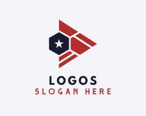 Government - Triangle Hexagon Star logo design