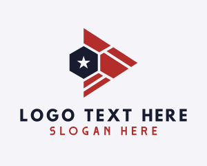 Liberty - Triangle Hexagon Star logo design