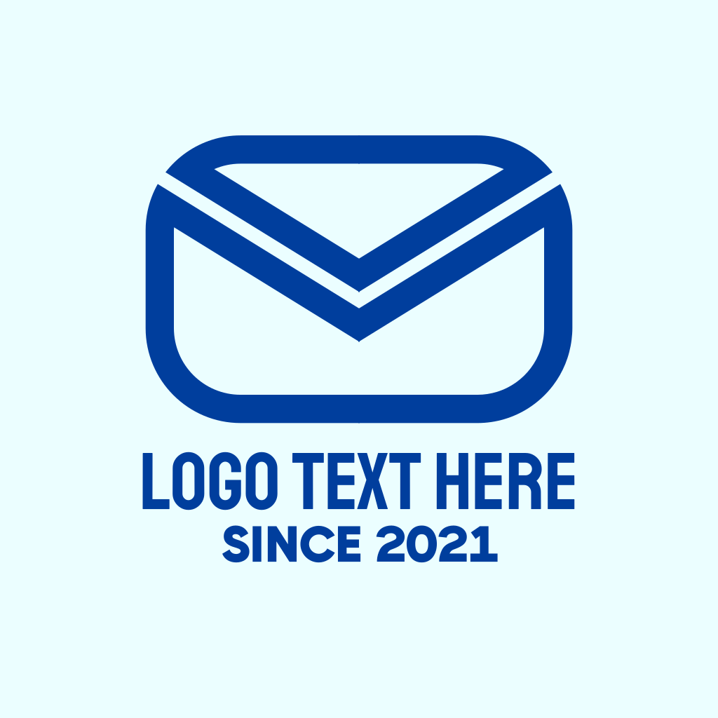 Blue Mail Envelope Logo | BrandCrowd Logo Maker