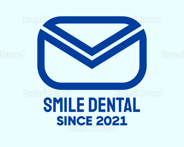 Blue Mail Envelope Logo